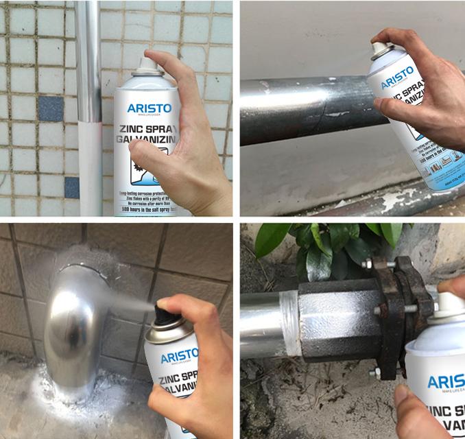 Kalter Galvanisierungs-Zink-Sprühfarbe-/Zink-reiche Farben-schützende Beschichtungs-Spray 400ml