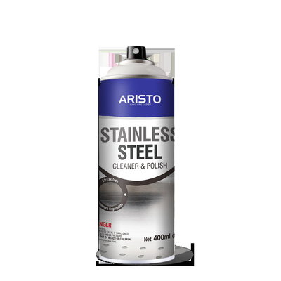 400ml Aristo Stainless Steel Cleaner Household Care Aerosol Spray
